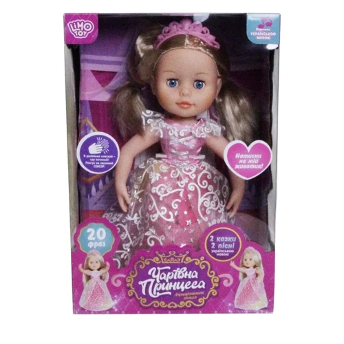 Интерактивная кукла Принцесса Limo Toy Бело-Розовое UA (M 4300-2)