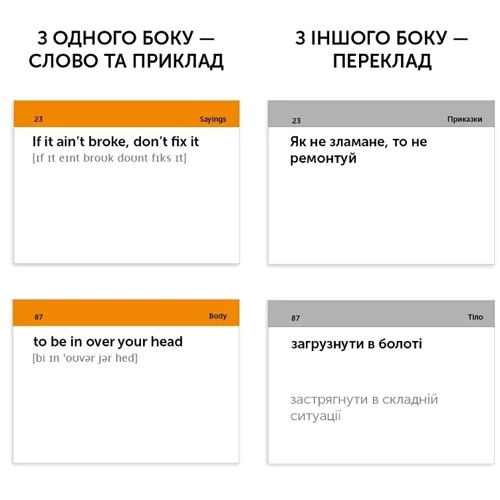 Картки для вивчення англійської мови. English Idioms / Англійські ідіоми B2 - С1 (500 флеш-карток): Виробник English Student