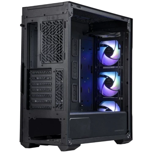 Корпус Cooler Master MasterBox TD500 Mesh V2 Black (TD500V2-KGNN-S00): Матеріал передній панелі пластик і сталь