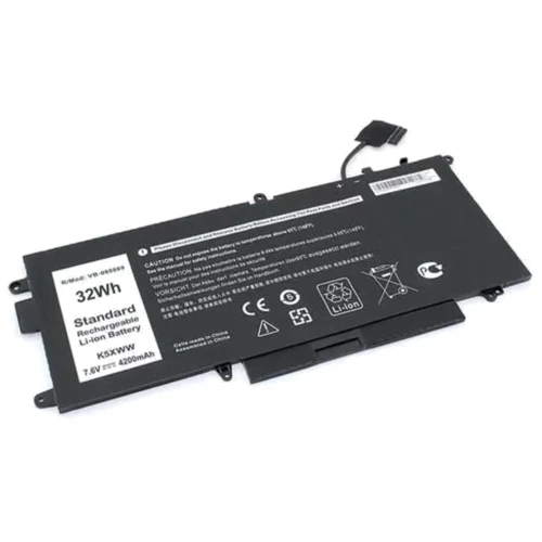 Батарея для ноутбука Dell K5XWW Latitude 12 5289 7.6V Black 4200mAh OEM