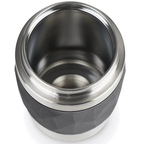 Термостакан Tefal Compact mug 0.3 л чорний (N2160110): Матеріал корпусу Силикон, Нержавеющая сталь