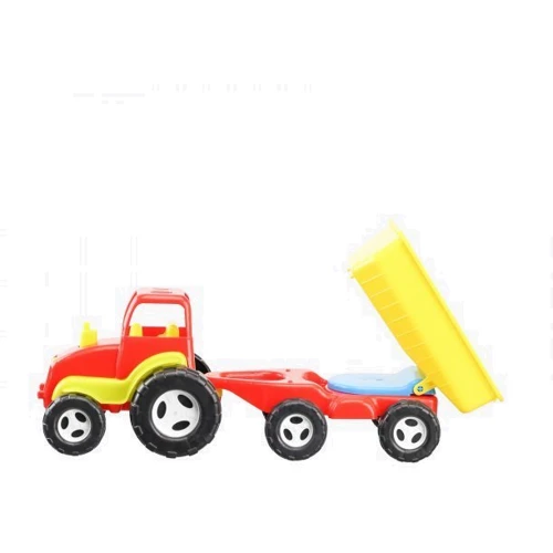 Трактор с прицепом Kinderway красно-желтый (KW-07-709)