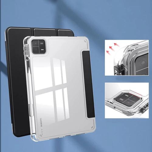 Аксесуар для планшетних ПК BeCover Soft Edge with Pencil Mount Black для Xiaomi Mi Pad 6/6 Pro (709558): Матеріал Пластик + TPU
