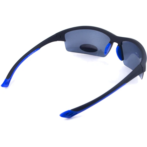 Спортивные очки Очки поляризационные BluWater Daytona-1 Polarized (gray) серые в черно-синей оправе (4ДЕЙТ1-Г20П): Тип Открытые