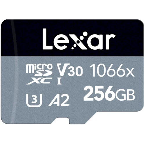 Карта пам'яті Lexar 256GB microSDXC class 10 UHS-I 1066x Silver (LMS1066256G-BNANG)