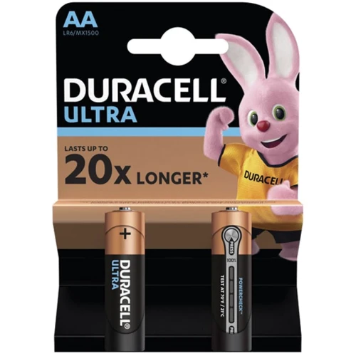 Duracell AA Ultra Power LR6 2шт (5004803)