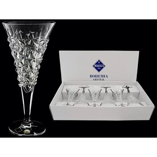 Бокал Bohemia Glacier для шампанского 6х250 мл (19J14/93K52/250)