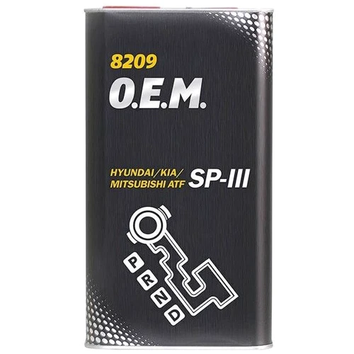 Трансмиссионное масло Mannol O.E.M. 8209 for Korean cars ATF SP-III Metall, 4л (MN8209-4ME)