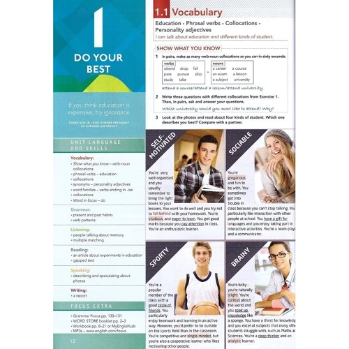 Focus 4 Student's Book + MyEnglishLab: Количество страниц 144