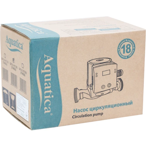 Насос циркуляционный Aquatica 65Вт Hmax 4м Qmax 63л/мин (774013): Тип поверхностные насосы