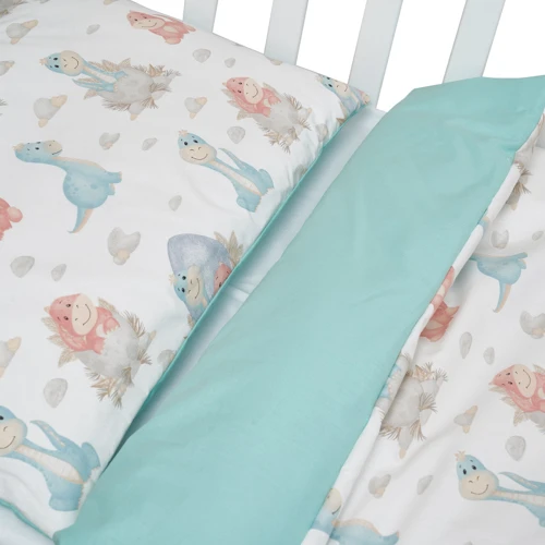 Постельный комплект Twins Comfort line Динозаврик 3 эл. ментоловый (3054-C-14): Тип постельный комплект