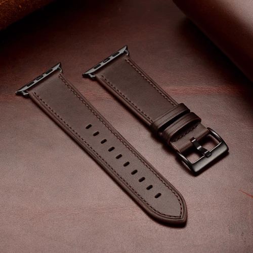 Аксессуар для Watch Top Genuine Leather Bank Dark Brown (BLAP181266) for Apple Watch 42/44/45/49mm Ultra фото 8