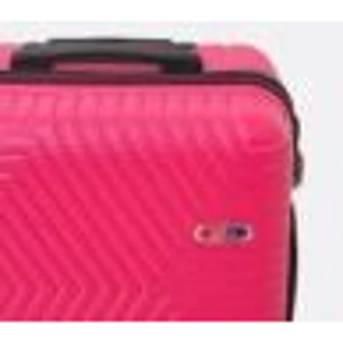 Валіза Ricco Grande L рожева (T1ABS600fuchsia-L): Тип ручки Телескопическая ручка, Короткая ручка