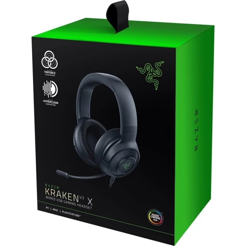 Наушники Razer Kraken V3 X Black FRML Packaging (RZ04-03750300-R3M1)