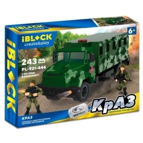 Конструктор IBLOCK Армія КрАЗ 243 деталей (PL-921-444): Кількість деталей, шт. 243