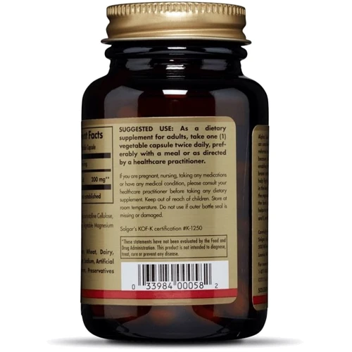 Solgar Alpha Lipoic Acid Солгар Альфа-липоевая кислота 200 mg 50 капсул: Пол Унисекс