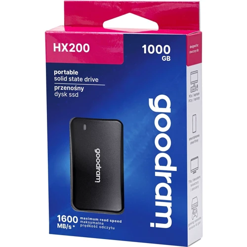 Goodram HX200 1TB (SSDPR-HX200-1K0): Интерфейс подключения USB Type-C