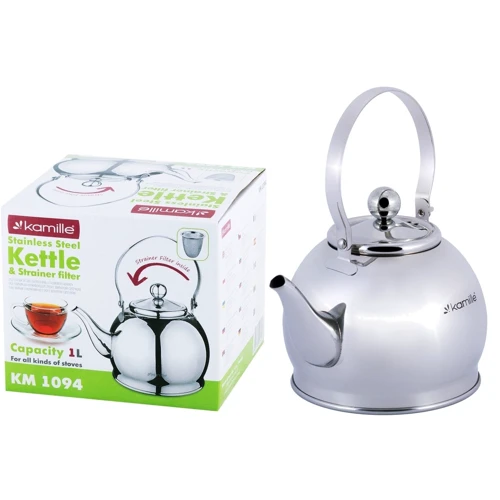 Чайник Kamille 1 л (KM-1094): Особенности Фиксированная ручка