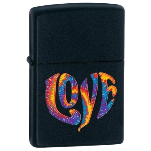 Зажигалка Zippo 28045 COLOURFUL LOVE BLACK MATTE