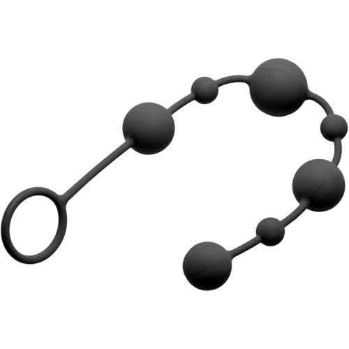 Анальная цепочка Greygasms Linger Silicone Anal Beads (черный)