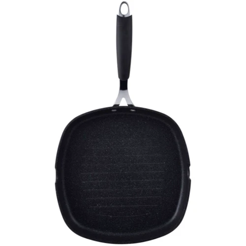 Сковорода-гриль Bergner Midnight 28X28 см (BG-30130-GR): Кришка в комплекті нет