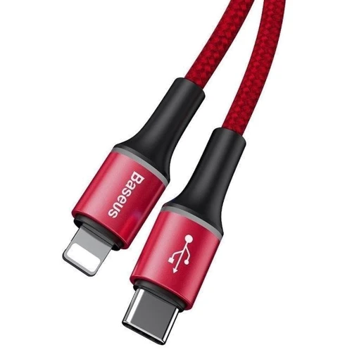 Кабель Baseus USB-C to Lightning PD 18W Halo Data 1m Red (CATLGH-09): Тип USB-C - Lightning