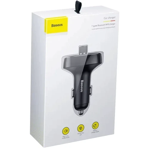 Зарядное устройство Baseus Car Charger 2хUSB T Shaped S-09 Car Bluetooth MP3 Player Black (CCMT000301) фото 7