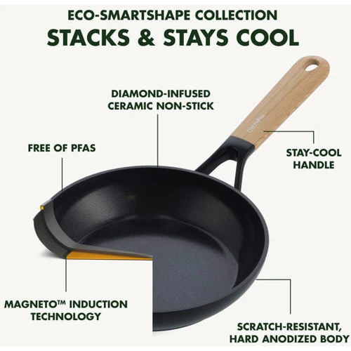 Сковорода WOK GreenPan Eco Smartshape 28 см 3.6 л (CC006448-001) фото 4