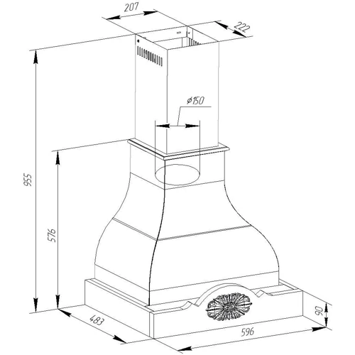 Вытяжка Pyramida MARGARITA 60 IV фото 7