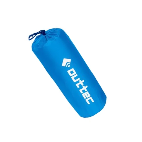 Надувной коврик Outtec с подушкой соты голубой 195х55х5 см (5907766664727) фото 7