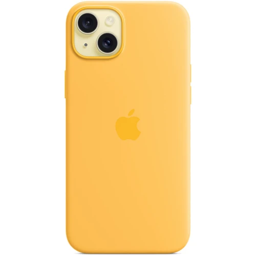 Чехол для iPhone Apple Silicone Case with MagSafe Sunshine (MWNF3) for iPhone 15 Plus: Материалы Силикон