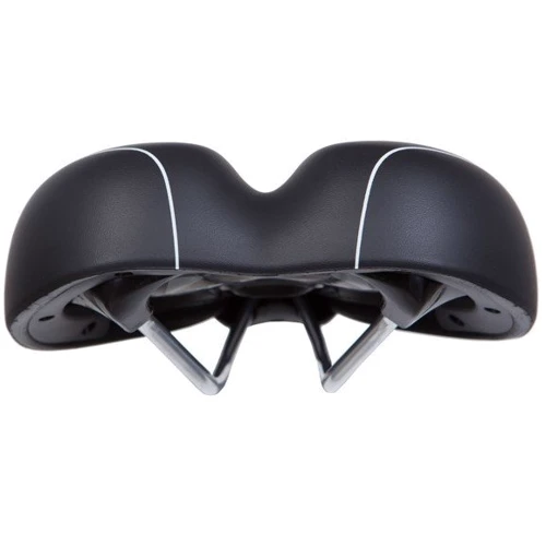 Седло Green Cycle GSD-121 Relaxed Unisex, стальные рейлы, черное: Материал рейки Сталь