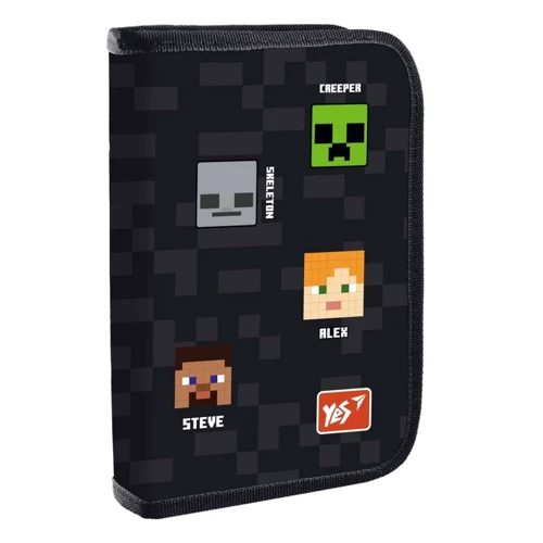 Пенал твердий YES одинарний із двома клапанами HP-04 Minecraft (533428)
