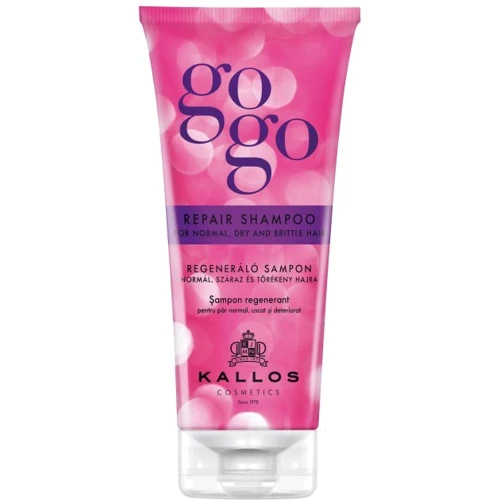 Kallos Cosmetics Gogo Repair Shampoo Шампунь восстанавливающий для сухих, нормальных и ломких волос 200мл