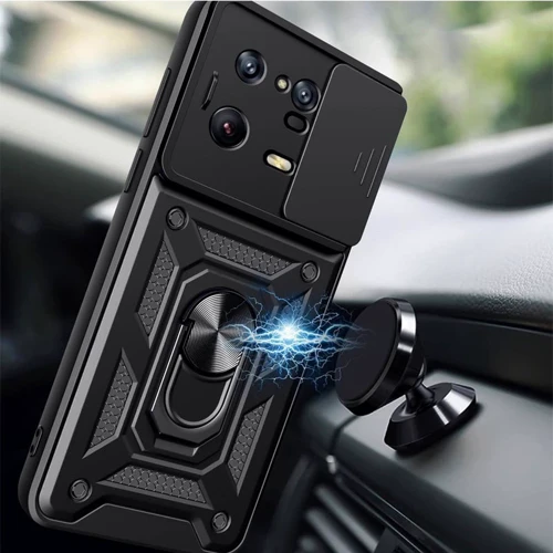 Чехол для телефонов Mobile Case Camshield Serge Ring Black for Xiaomi Poco F5 / Note 12 Turbo: Совместимость Xiaomi Poco F5 / Note 12 Turbo