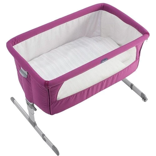 Ліжечко Chicco Next 2 Me Fuchsia (79339.68): Матеріал метал
