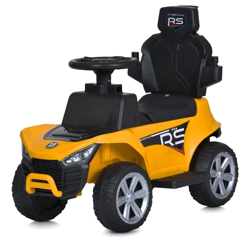 Детский электромобиль-толокар 2в1 Bambi желтый (M 5764EBLR-6)