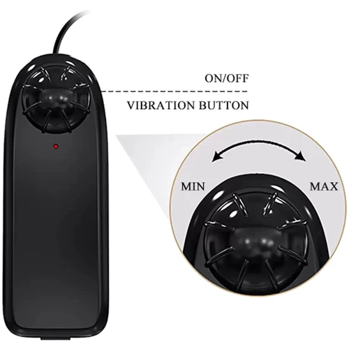 Вибратор на присоске BAILE - Beautiful Zebulon Vibration 7.6" (BW-008108ZR)