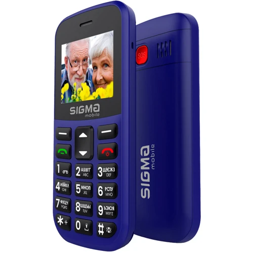 Мобильный телефон Sigma mobile Comfort 50 EASY TYPE-C Blue (UA UCRF): Дисплей 1.77" TFT (128x160)