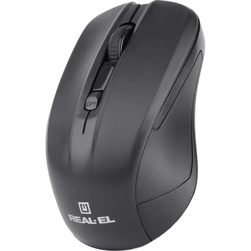 Мышь REAL-EL RM-307 Wireless Black: Интерфейс подключения Wireless