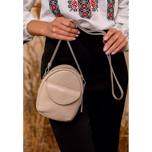 Жіноча сумка крос боді The Wings Kroha бежева (TW-Kroha-light-beige) фото 11