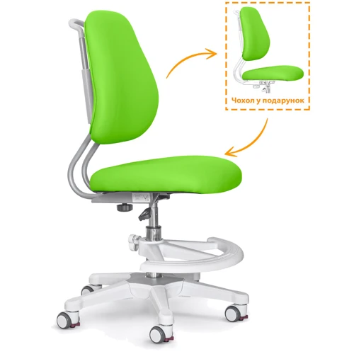 Детское кресло ErgoKids Mio Ergo Lite Green (Y-507 Lite KZ): Регулировка Высоты спинки, Глубины сиденья, Высоты сиденья