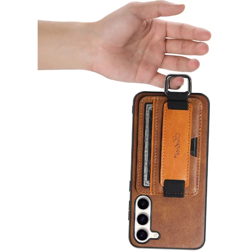 Чехол для телефонов Epik Leather Case Wallet and Straps Brown for Samsung S926 Galaxy S24 Plus: Пленка в комплекте нет