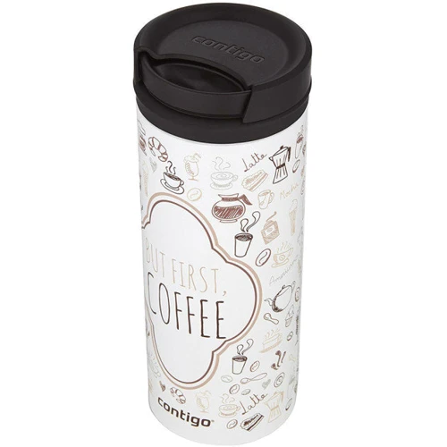 Термокружка Contigo Twistseal Eclipse 473 мл White (But First, Coffee): Тип Термокружка