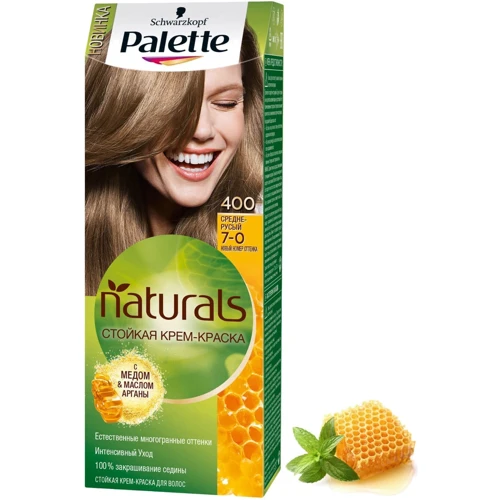 Palette Naturals Крем-краска для волос 7-0 (400) Средне-русый 110 ml: Тип волос Все типы