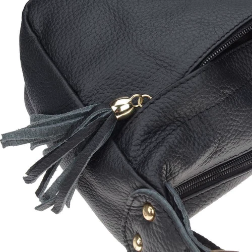 Женская сумка через плечо Borsa Leather черная (1t300-black): Тип Сумки
