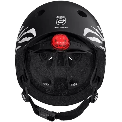 Шлем детский Scoot and Ride Зебра с фонариком 45-51см (SR-181206-ZEBRA) фото 5
