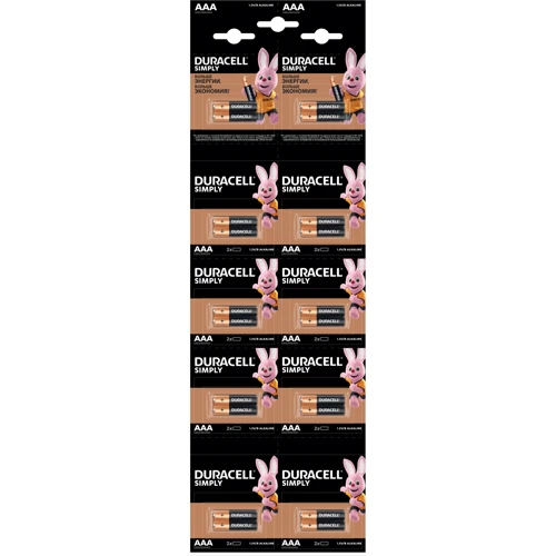 Duracell AAA bat Alkaline 20шт Simply (5011646)