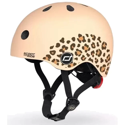 Шлем детский Scoot and Ride Леопард с фонариком 45-51см (SR-181206-LEOPARD) фото 7