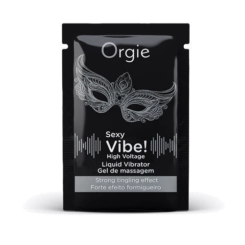 Пробник Жидкий вибратор Orgie Sexy Vibe! High Voltage, 2 мл, эффект мурашек + очень мощная вибрация
